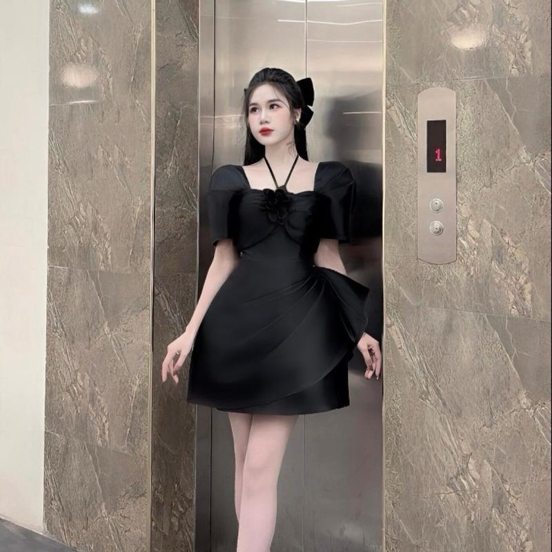 M72 Váy tafta Nữ đi tiệc vạt chéo _BY VANI 3