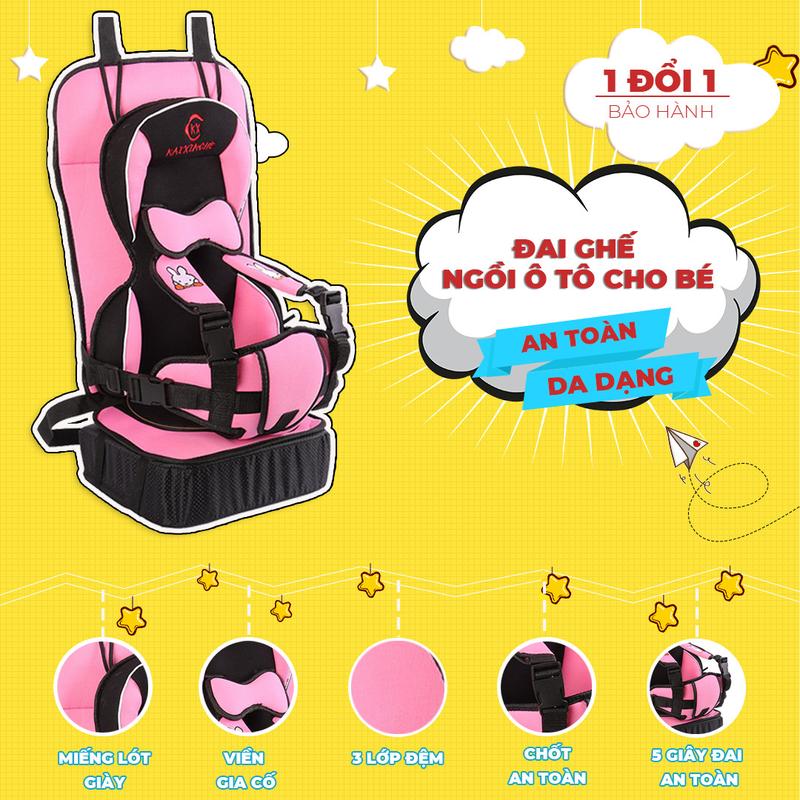 Product Introduction of Ghế Ngồi Ô Tô Có Đệm Nâng Cho Bé - Đai An Toàn Ngồi Ô tô Cho Bé [ phù hợp với bé từ 0-12 tuổi] 11