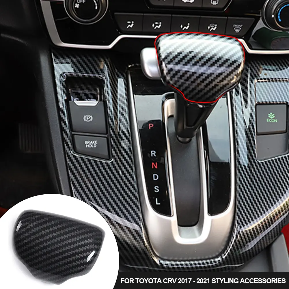 Car Interior Gear Shift Knob Head Decorative Cover ABS Trim For Honda CRV 2017 - 2021 Styling Accessories #4478440
