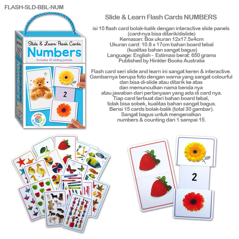 Slide & Learn Flash Cards NUMBERS 3