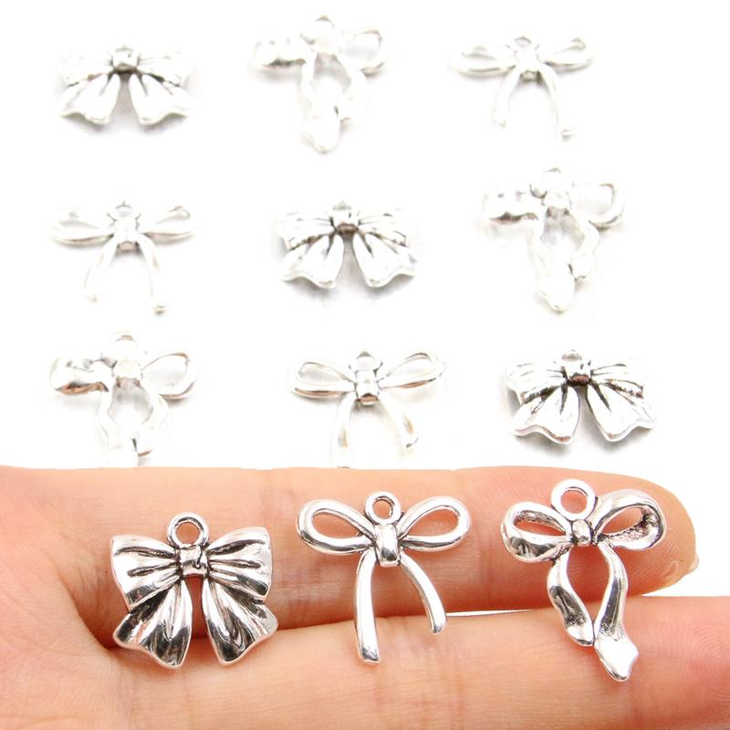 Product Introduction of Charm Mặt Dây Chuyền, 10 Thắt Nơ, Hợp Kim Tự Làm Nóng Bỏng, Rỗng, Dễ Thương, Làm Bằng Tay, Thích Hợp Cho Vòng Cổ Và Vòng Tay, Phụ Kiện Trang Sức Diy Kim Tuyến 5