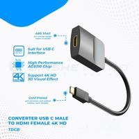 Gambar USB C Type C To HDMi Display Adapter Converter Vention - TDC - HITAM dari Multi Komputer Kota Administrasi Jakarta Barat 1 Tokopedia