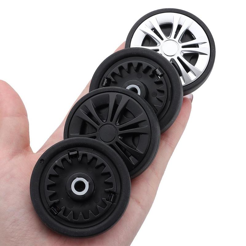 Bánh xe vali thay thế, bền và không gây ồn, chống mài mòn, bánh xe có con lăn vít, bộ sửa chữa trục, phụ kiện hành lý, bánh xe thay thế 2