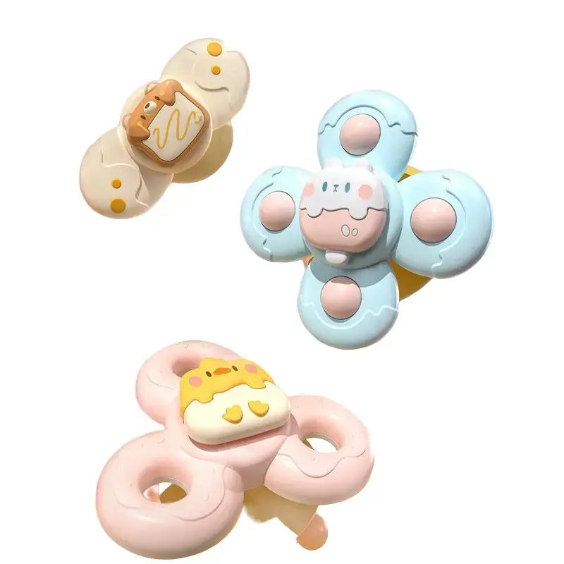 Combo 3 Đồ Chơi Con Quay Spinner Hình Con vật Dính Bề Mặt Nhẵn An Toàn Cho Bé Chất Liệu Nhựa ABS Cao Cấp Toys dochoi chobeyeu