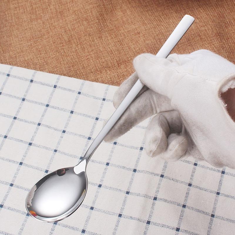 Product Introduction of 3/1Pcs Stainless Steel Cutlery Long Handle Spoon Fork Tea Coffee Rice Scoops Dumpling Porridge Soup Spoon Restaurant Kitchen Tableware 19