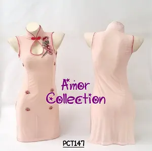 Lingerie cheongsam polyester bordir COD BCT145 RCT146 PCT147 by Amor Collection