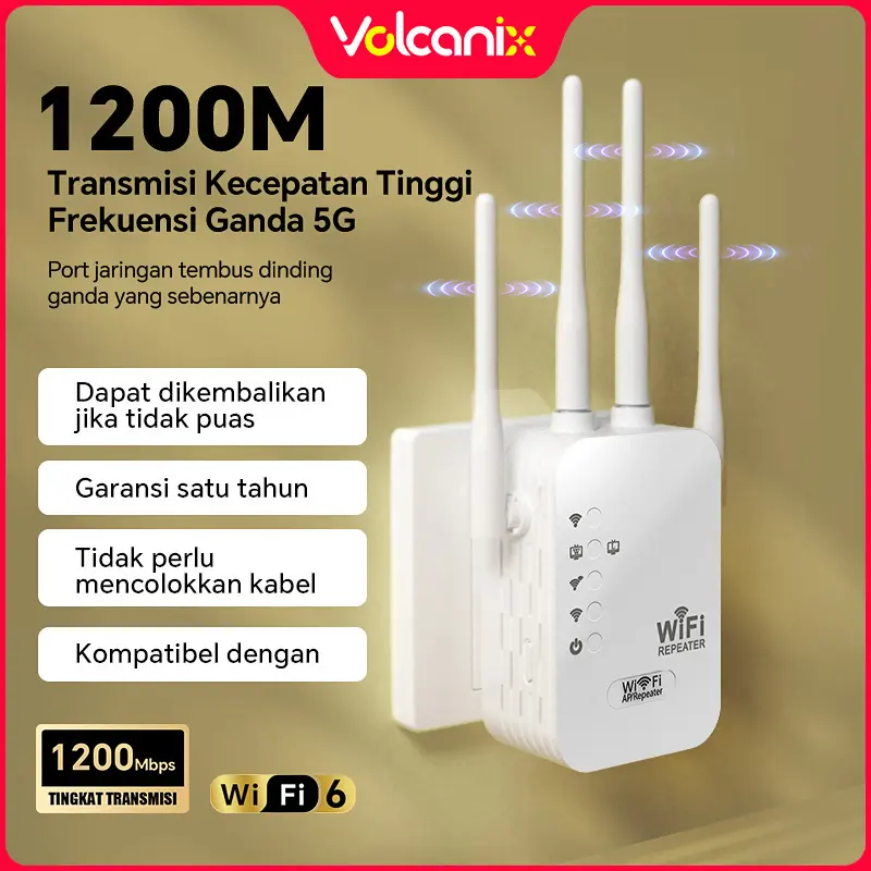 300M Wireless Wifi Range Extende Wireless Penguat Sinyal Amplifier Signal Booster Indoor