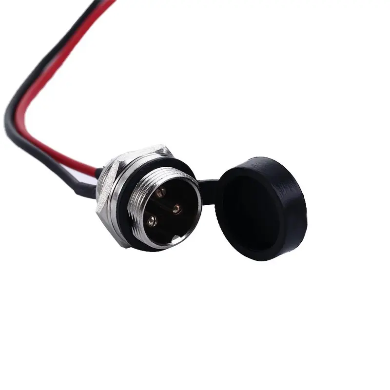Xe đạp Điện, 3 chân, 24V và 36V, Ổ cắm giắc cắm ba lỗ, Đầu nối nội tuyến, Thích hợp để sạc pin, Có cổng sạc 3