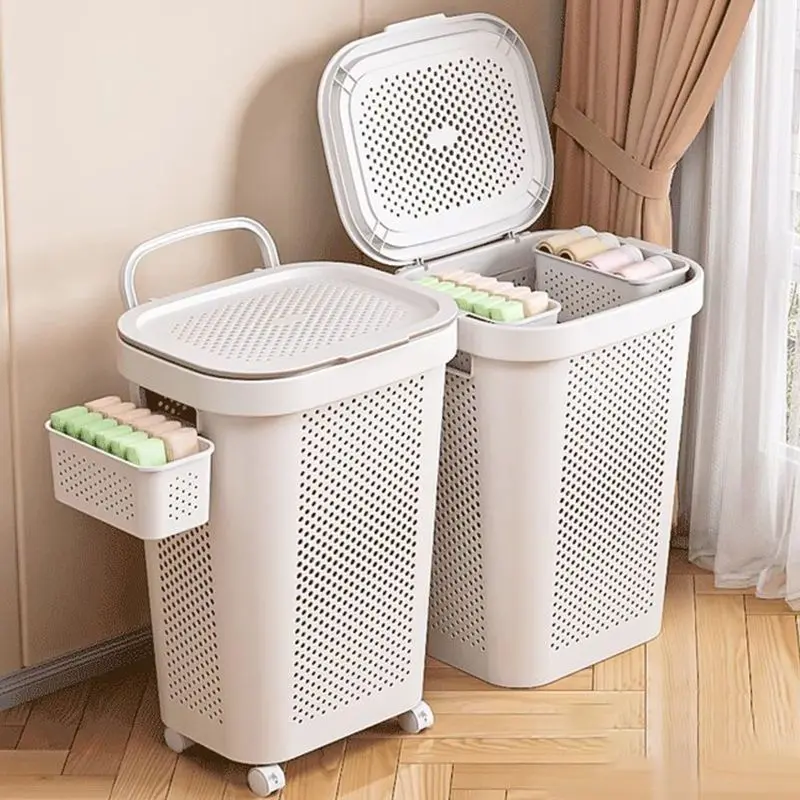 Giỏ Đựng Đồ Giặt Bẩn, Gia Dụng, Cỡ Lớn, Có Nắp, Thích Hợp Cho Phòng Tắm Và Phòng Ngủ, Giỏ Đựng Quần Áo Bẩn, Thùng Đựng Đồ, Hộp Đựng Quần Áo 5