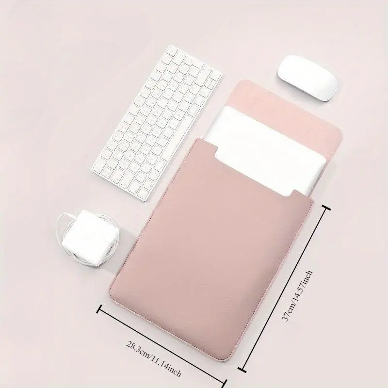 Solid Color Laptop Case, 1 Count Portable Slim Laptop Protective Cover with Mouse Pad, Dustproof Laptop Protector for Home Office 1