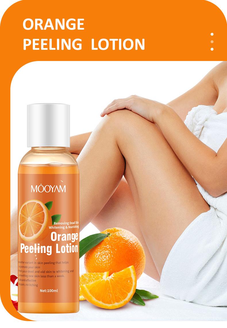 Product Introduction of Orange Peel Lotion Peeling Oil Body Lotion Mild Exfoliating Gel Lotion Orange Peeling Lotion 12