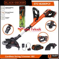 Gambar Black + Decker Mesin Potong Rumput Senar Baterai Cordless String Grass Trimmer STC1820EPCF-B1 dari Vins Teknik Bekasi Kota Bekasi 2 Tokopedia