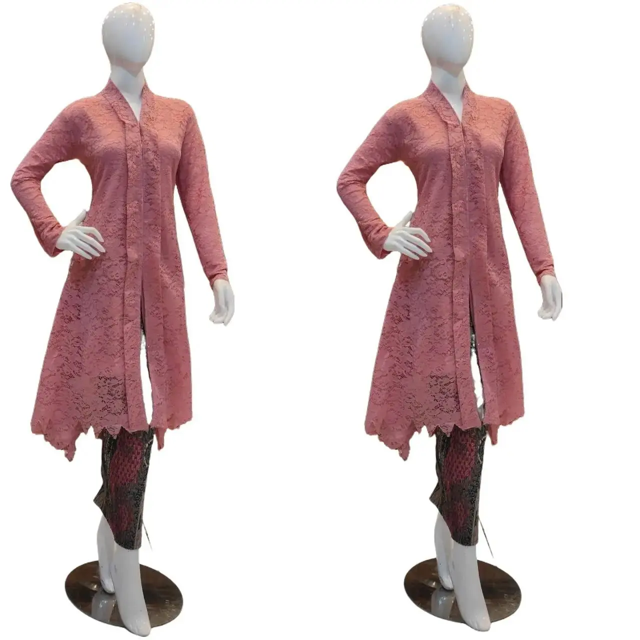 Kebaya Tunik Camping Brokat Full Puring Kondangan