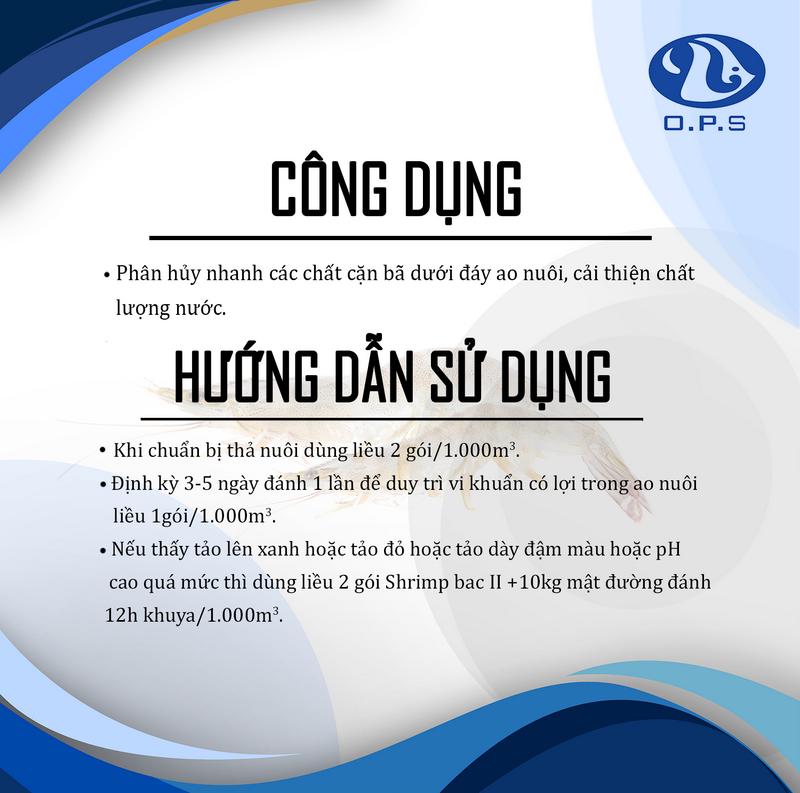 OPS SHRIMPBAC II ĐÁY 227 Gram - Cải thiện chất lượng nước. 1