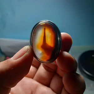 batu unik batu akik casedony motif