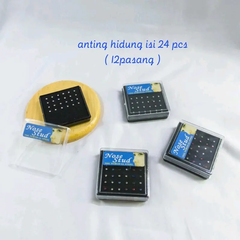 Termurah!!!!!! Anting Hidung Mata2 1box isi 24pcs ( biji )