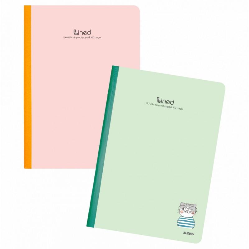 Vở Klong may dán gáy A4 giấy kẻ ngang 500-300-120 trang VPP Tuệ Minh, tập sổ bìa cute giấy lined viết không nhòe mực