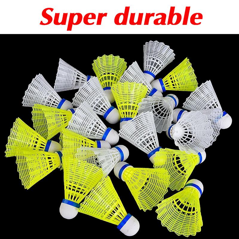 Product Introduction of Quả Cầu Lông Bằng Nhựa, 1 Cái, Bền, Màu Vàng Và Trắng, Cho Học Sinh, Nylon 19