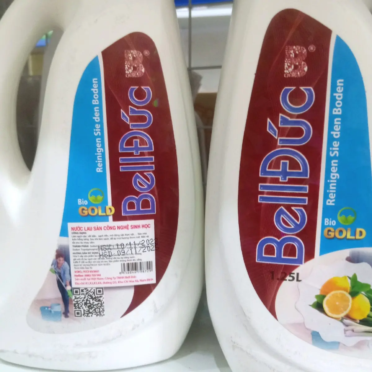 Nước lau sàn Bell Đức Chanh Xả Quế 1,25kg