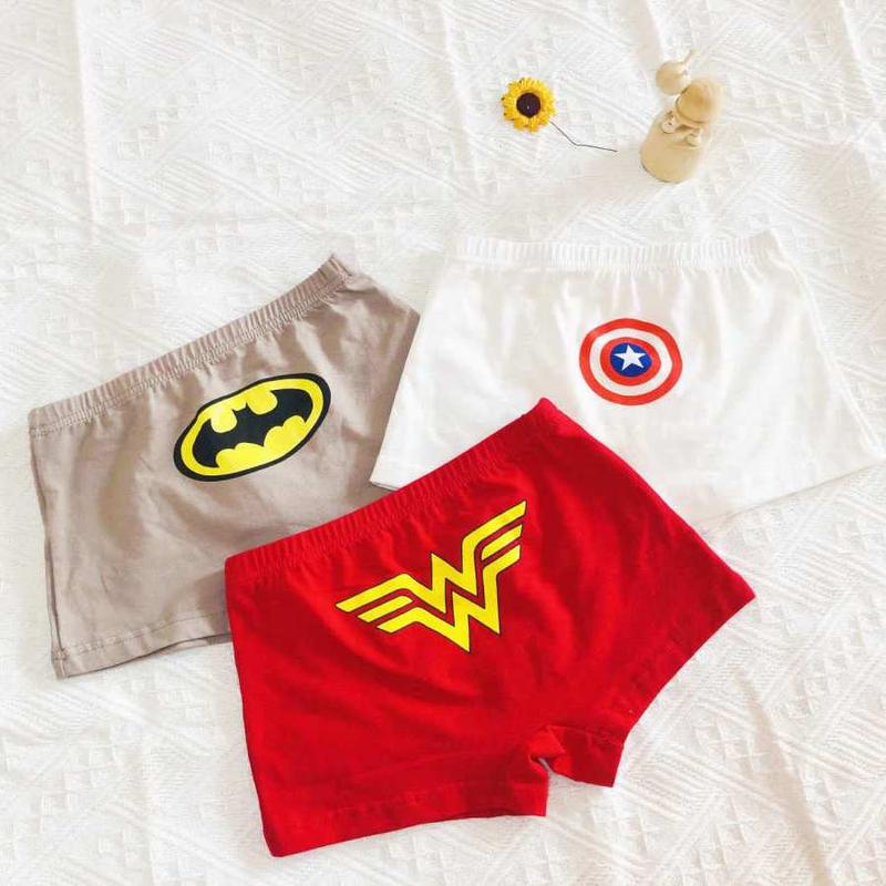 Đồ Lót Bé Trai, Chất Liệu Cotton Nguyên Chất, Quần Lót Boxer, Phù Hợp Cho Bé Từ 5 Đến 12 Tuổi, Đồ Mặc Nhà Mùa Hè, Thiết Kế Người Nhện, Loại A 4