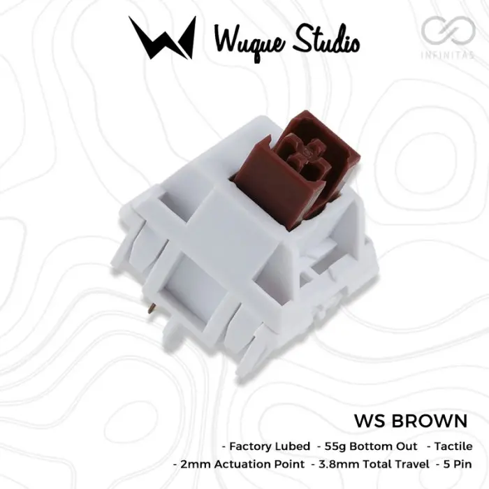 Wuque Studio WS Brown Pre-Lubed mechanical keyboard switch (Tactile)