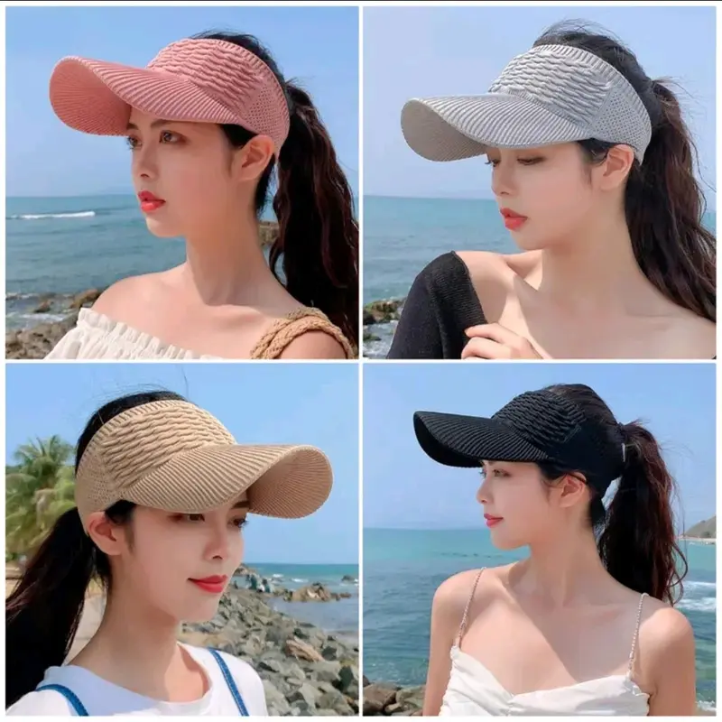 COD TOPI RUNNING TOPI ZUMBA TOPI SENAM TOPI WANITA MOTIF ANYAMAN Outdoor Summer Berlari Sports & Outdoor Hats 1