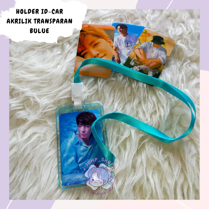 HOLDER GANTUNGAN PHOTOCARD ID-CARD AKRILIK TRANSPARAN 2