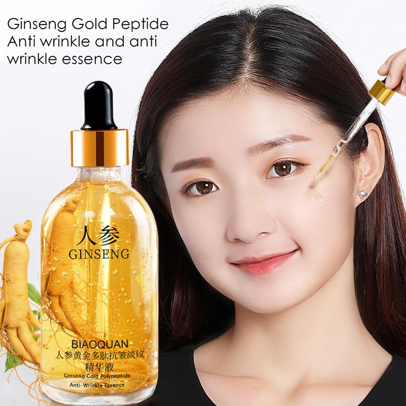Product Introduction of 2024100ml Gold Geng Face Essence Polypeptide Anti-Wrinkle Lightning Moisturizing Niacinamide Facial Serum For Skin Care Products centella  cosmetics dark spot correcting glow serum 3