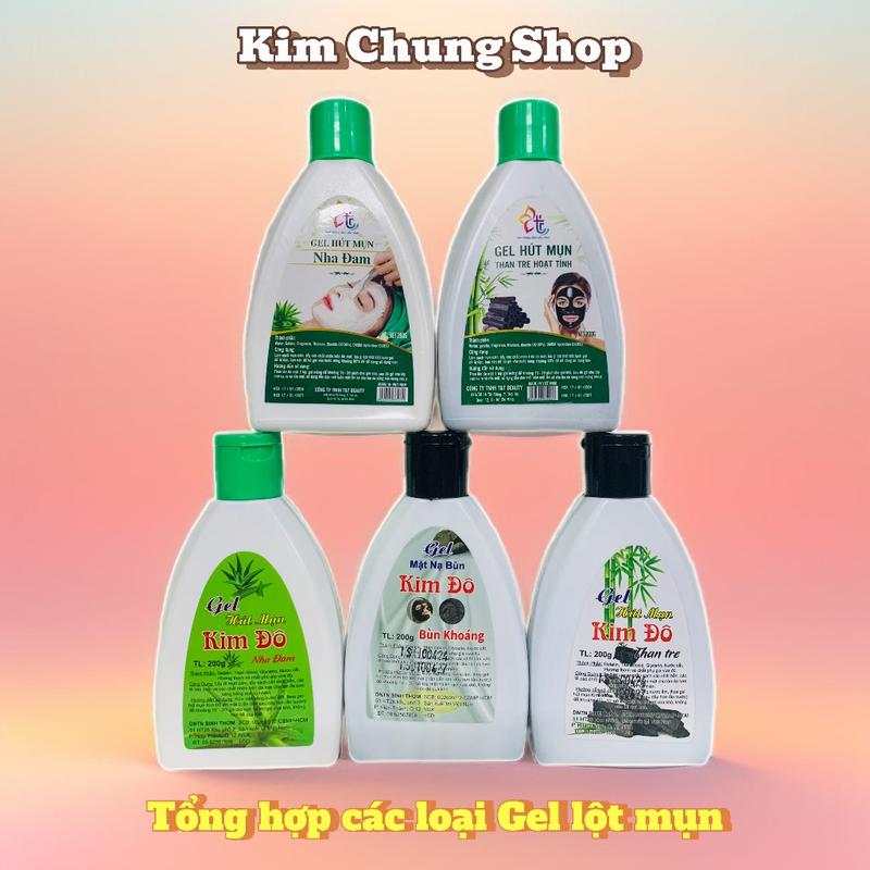 Gel lột mụn Nha đam, Bùn khoáng, Than hoạt tính