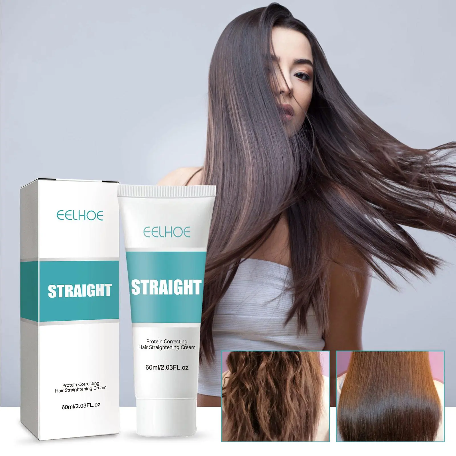 Protein Correcting Hair Straightening Cream Mild And Non Irritating Straight Hair Cream
