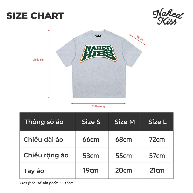 Áo thun NakedKiss GRAY-GREEN NKS Skeleton - Regular Fit - NAKEDKISS TSHIRT 3