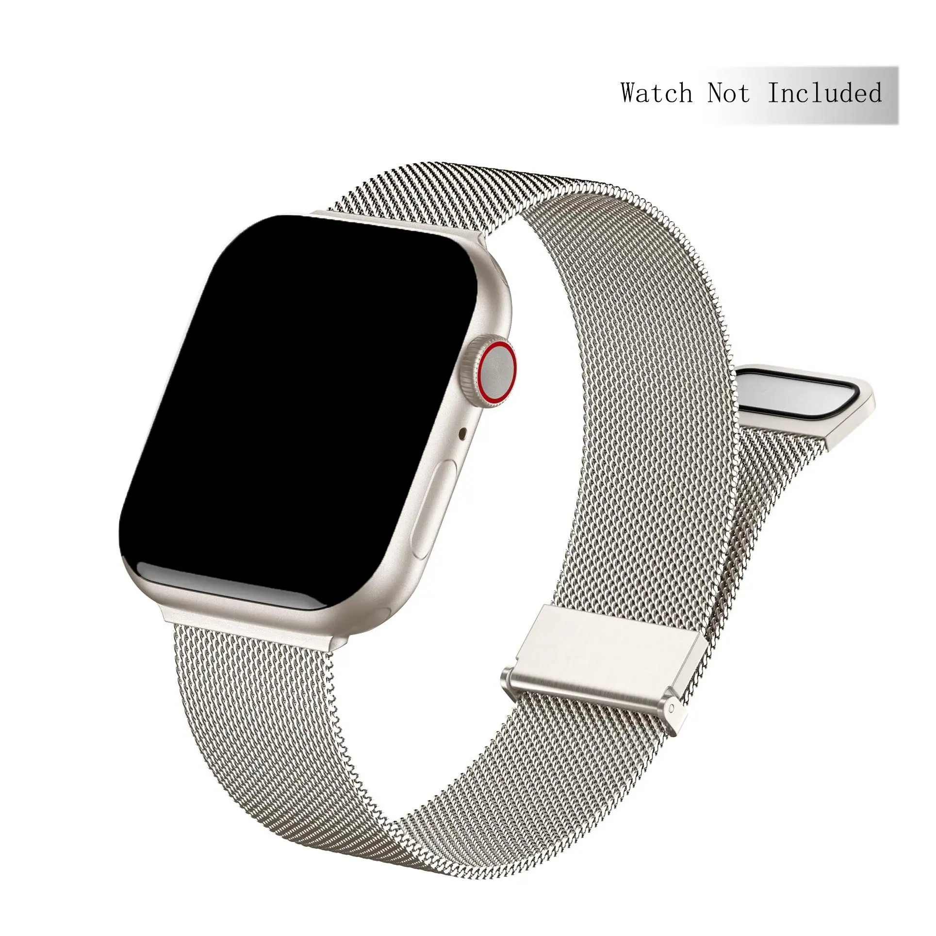 Magnetic Closure Watch Band (Band Only), 1 Count Durable Metal Watch Band for Women & Men, Smart Watch Accessories Compatible with iWatch Series 7 8 6 5 4 3 2 1/Ultra/SE