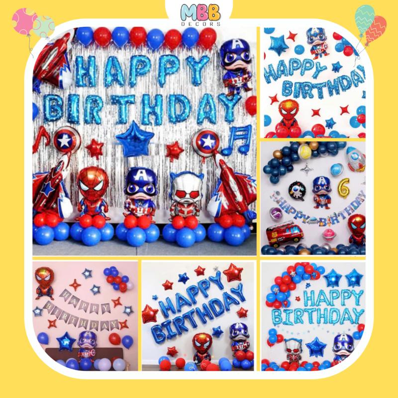 [TẶNG BƠM KEO SỐ TUỔI] Tổng Hợp Set Bóng Trang Trí Sinh Nhật Cho Bé Trai, Bong Bóng Happy Birthday