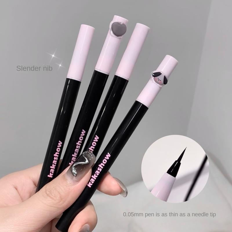 Product Introduction of Kakashow Smooth and Fine Liquid Eyeliner Smooth Waterproof Sweat-Proof Not Smudge Beginner Lower Eyelashes Cheap Lipliner Makeup 5