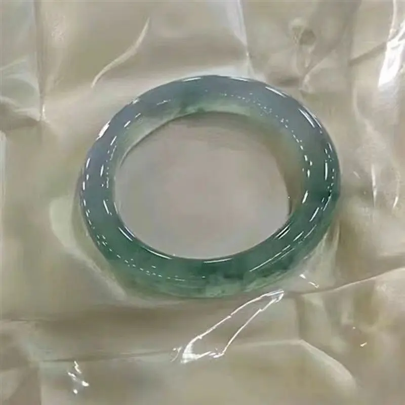 Vòng Tay Ngọc Bích Giống Như Băng Khoáng Sản Nhân Ngày Lễ Tình Nhân Trung Quốc, Nữ, Hình Tròn Tích Cực, Đơn Sắc, Flo Ice Cao, Hoa Xanh Con Nữ Vương, Quà Tặng, Mới Cho Năm 2024