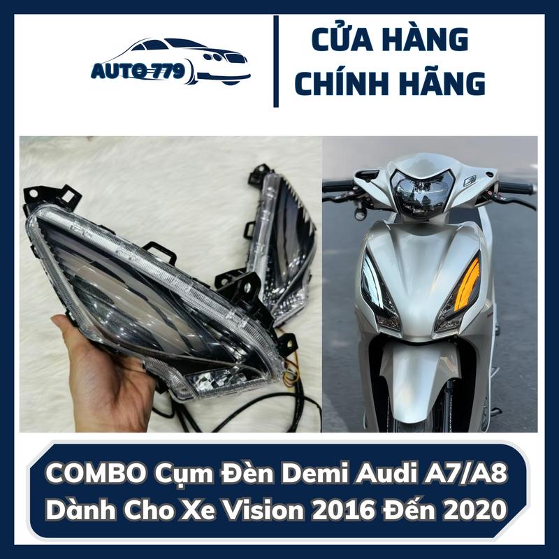 COMBO Cụm Đèn Demi Audi LED A7/A8  Dành Cho Xe Vision 2016 Đến 2020