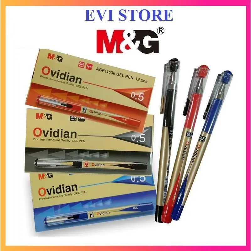Bút ký gel nước Ovidian M&G AGP11536 / 11503 I Bút MG 11536 có ruột thay MG 6102 / 7018 ngòi 0.5mm 0