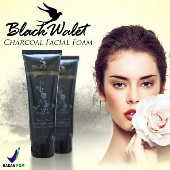 Sabun Pembersih Muka Black Walet With Bamboo Charcoal Soap / Facial Wash Kulit Kusam