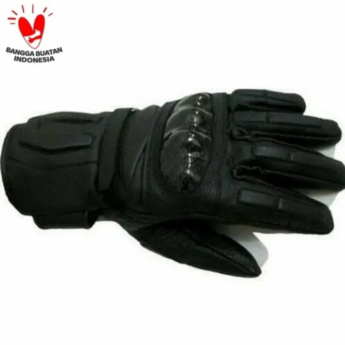 Sarung Tangan Motor Kulit Asli / Sarung Tangan Batok Fiber Anti Pecah Glove Rider 2