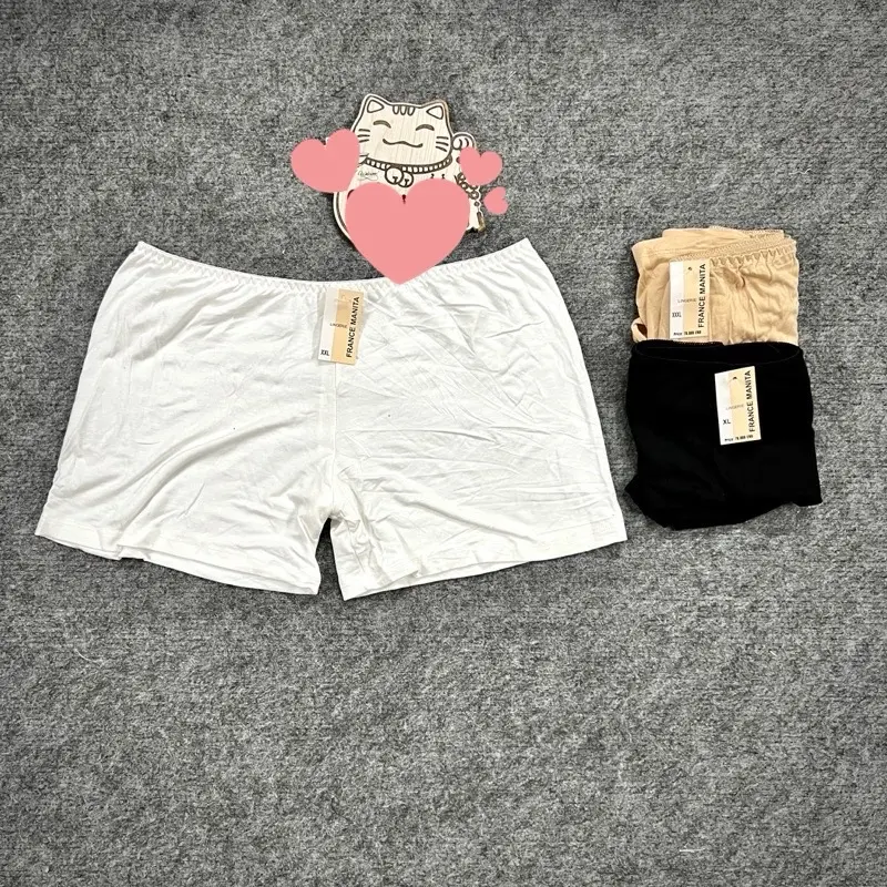 (BIGSIZE 45-100kg) Quần đùi mặc váy xuất Pháp MARA cotton xịn  Cotton Trơn Women 3