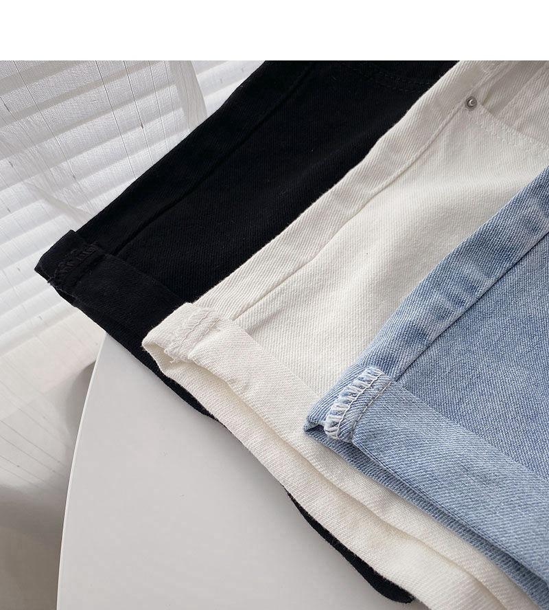 Product Introduction of Seluar Pendek Denim, untuk Wanita, Pinggang Tinggi, Gaya Korea, Longgar dan Langsing, Lencong dan Kaki Lebar, Garis A, Seluar Panas, Trendi, Ins, Musim Panas 2024 Ketibaan Baru Jeans 10