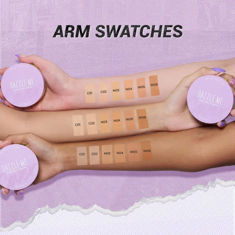 Cushion DAZZLE ME Better Than Filter Loose Powder Two Way Cake Maxnificent Essence High Coverage 7