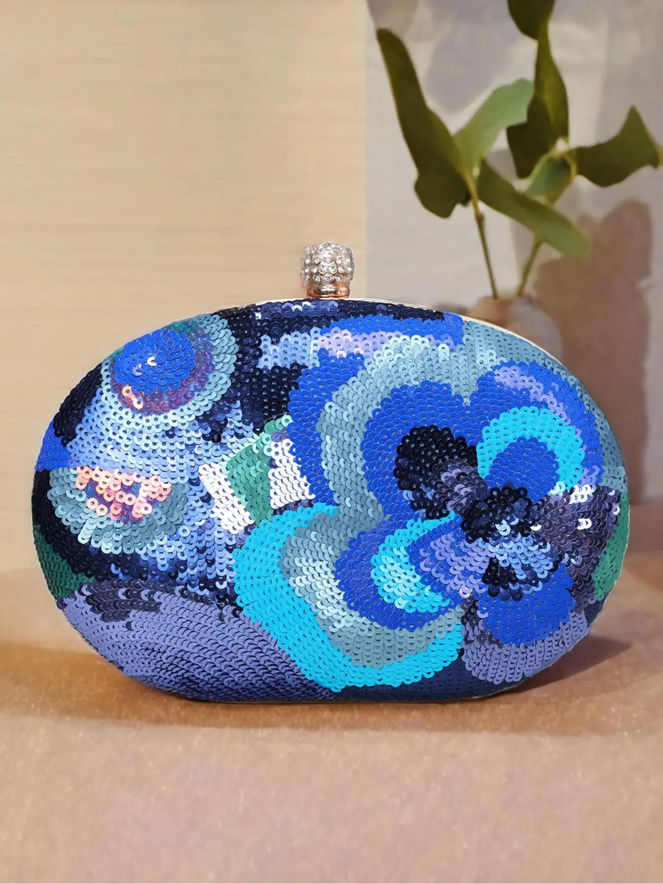 Women's Elegant Flower Pattern Evening Bag, Exquisite Trendy Clutch Bag, Fashionable Bag for Party Decoration