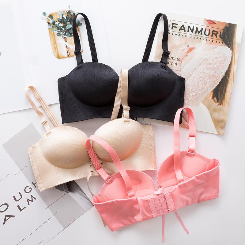 [79k / 3 Áo] Áo Lót Su Rút Dây Cúp Ngang Nâng Ngực 4 Phân Không Gọng 803