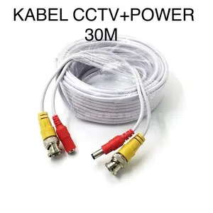 KABEL CCTV 20M HItam KAMERA CCTV SIAP PAKAI KABEL JADI CAMERA CCTV 20 METER CONNECTOR BNC KONEKTOR