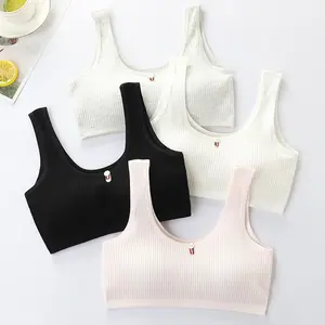 MS 6071 MINISET STEP 2 POLOS RIBBED TALI LEBAR SD SMP MINI SET BH BRA KATUN ANAK REMAJA PEREMPUAN TALI TEBAL WANITA PUBERTAS PUBER DENGAN BUSA