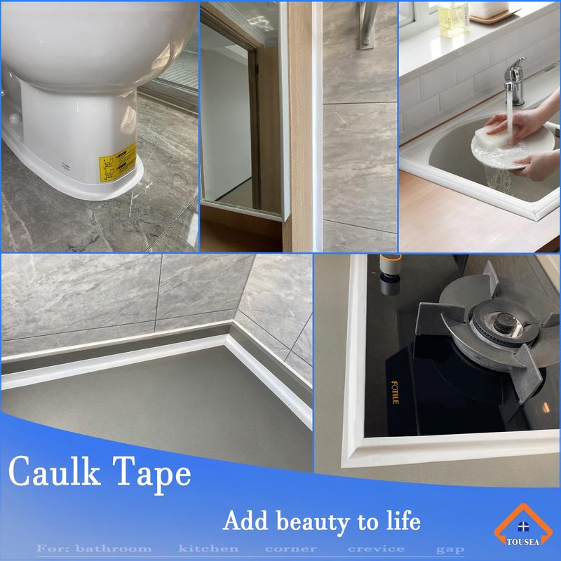 Self Adhesive Sealing Tape, 1 Roll Waterproof Anti-mildew Self Adhesive Sealing Tape, Bathing Room Sealing Tape, Home Supplies 4
