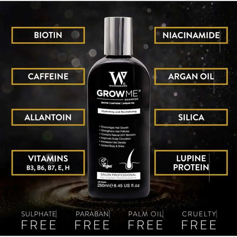 Grow Me Shampoo - Thicker - Stronger Growth - Longer looking hair - Premium haircare - Upgrade to Watermans 2