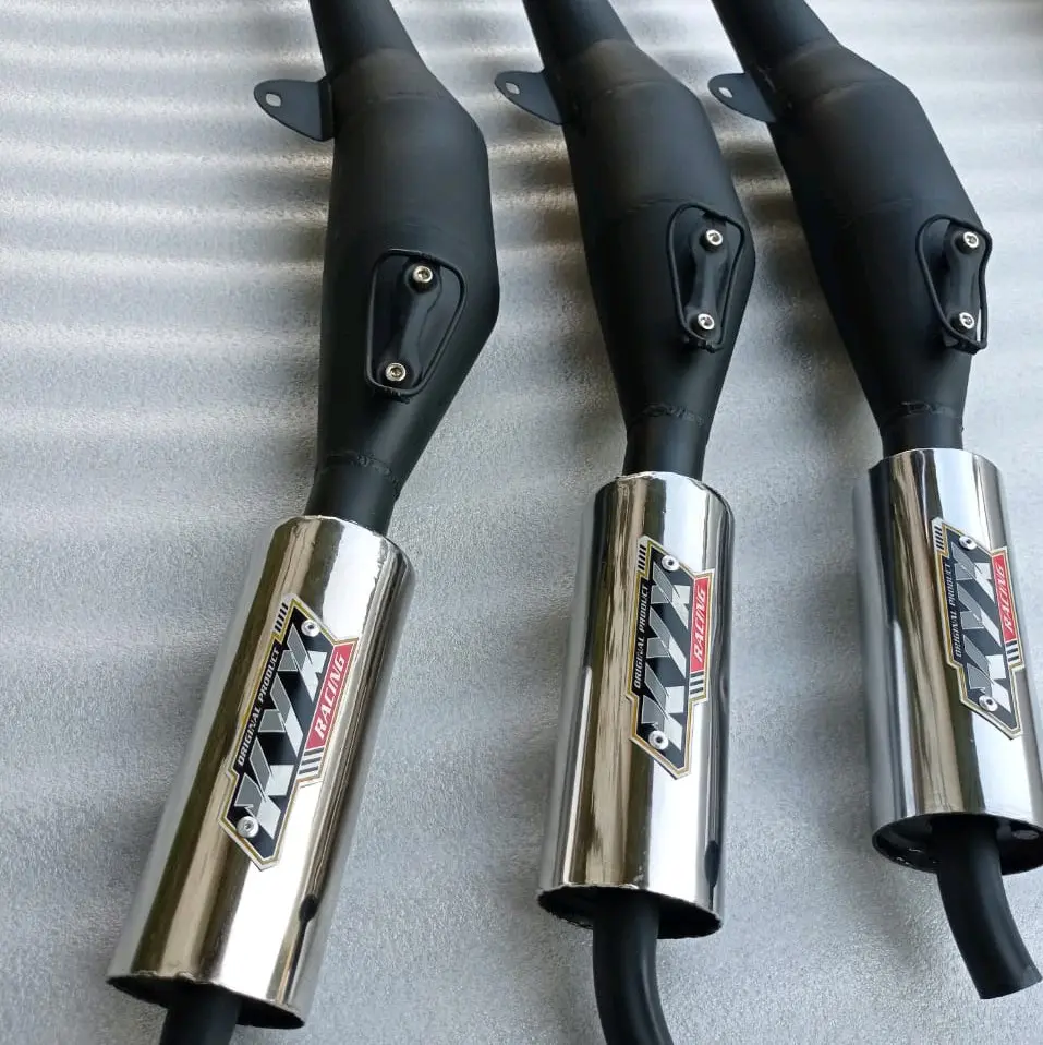 Knalpot Motor Fizr Standar Racing Perut Hitam Tameng AHM