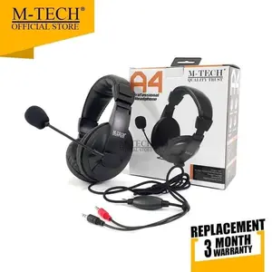 Best Seller_ Headset Gaming M Tech A4 Jack 3.5mm Mtech Headphone original Terlaris